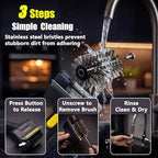 Rechargeable Electric Grill Brush for BBQ Cleaning, Black - Image 6