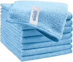HOMEXCEL 8PK Microfiber Cleaning Cloth, Cleaning Rags for Home, 11.5x11.5in by HOMEXCEL