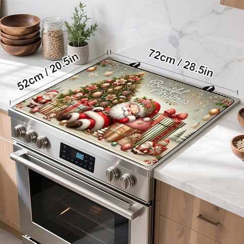 Christmas Stove Top Cover Snowman Stove Top Cover for Home Decoration Kitchen Pad Non-Stick Washable Cooktop Covers Countertop Protector Keep Stove Clean 28"x20" (Man) - Image 4