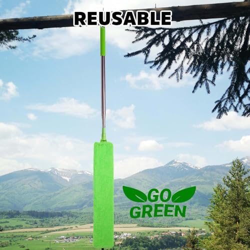 Retractable Gap Dust Cleaner, Bafezoze Gap Cleaning Brush with Long Extension Pole, Flat Duster Under Fridge Appliance Furniture Stove Oven Door Couch - Image 6