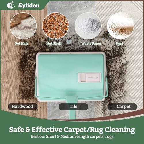 Eyliden X-Large Carpet Sweeper - Quiet Manual Sweeper for Carpets & Rugs - Image 3