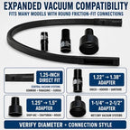 36-Inch Under Refrigerator Crevice Tool, Vacuum Attachment with 3 adapters - Image 6