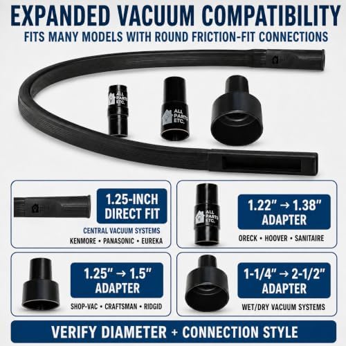 36-Inch Under Refrigerator Crevice Tool, Vacuum Attachment with 3 adapters - Image 6