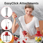 Turelar Immersion Blender Handheld Corded, 1100W 5 in 1 Hand Blender Set - Image 4
