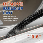 Sealegend Dryer Vacuum Hose Attachment Dryer Vent Cleaner Kit Lint Brush - Image 3