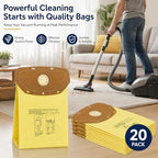 20 Pack AH10232 Sealed Collar Vacuum Bags Replacement for Hoover Commercial MPWR 40V Cordless Backpack Vacuum CH93619, CH93600, Type CB1 Replacement Filter Bag - Image 5