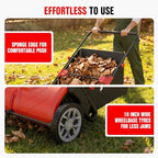 EWORK Push Lawn Sweeper 32-Inch with 4.5 cu.ft. Hopper Bag for Yard Clean - Image 6