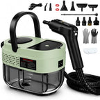 Handheld Steam Cleaner for Home, 2500W High Pressure Steam Cleaner for Car Detailing, 3 Steam Levels, 1600Ml Tank, High Heat Steamer for Bed Bugs, Couch, Furniture, Kitchen, Bathroom, Floors by Goyappin