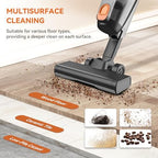 Vazone R6X Corded Stick Vacuum Cleaners for Home, 20Kpa Powerful Suction Stick Vacuum with 16Ft Cord, 2 in 1 Lightweight Handheld Vacuum Cleaner for Hardwood Floor Pet Hair (Tangerine) - Image 3