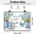 Stove Top Covers for Electric Stove: 30''×21'' Stove Mat Protective Cooktop Cover Expands Counter Area, Kitchen (Butterfly) - Image 2