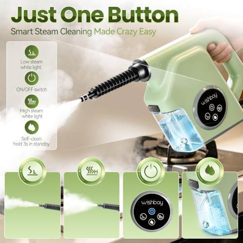 Handheld Steam Cleaner for Home, Steamer for Cleaning with 350ml Water Tank - Image 2