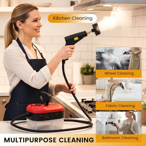 Saker Steam Cleaner for Home,6-Level Adjustable Steamer for Cleaning,Portable Handheld Steam Cleaner,Portable Steamer for Living Room,Kitchen,Bathroom Cleaning - Image 6