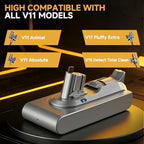 Upgraded Battery Replacement Compatible with Dyson V11/V15 (25.2V, 9000mAh) - Image 3