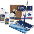 Bona Ultimate Hardwood Floor Care Kit – Pivoting Mop, Cleaning Solution & Refill, Floor Polish, Microfiber Pads for Dusting, Mopping & Polishing by Bona