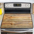 NYZE Wood Grain Color Stove Top Cover for Electric Stove 28x20 Inch Silicone Stovetop Protector, Scratch-Resistant Decorative Kitchen Counter Mat for Electric/Glass Stove Top by GIVEYOUTHEBEST