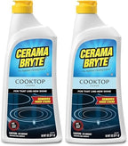 Cerama Bryte Cook Top Cleaner 18 oz 2-Pack & Scraper Pad Bundle - Image 3