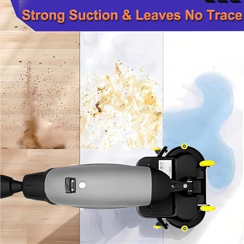 Heavy Duty Commercial Floor Scrubber Cleaner Polisher Machine, 18" Hard Floor & Carpet Buffer, 360rpm, 13000 Sqft/H, 3gal Tank, 2 Brush Heads, Red - Image 5