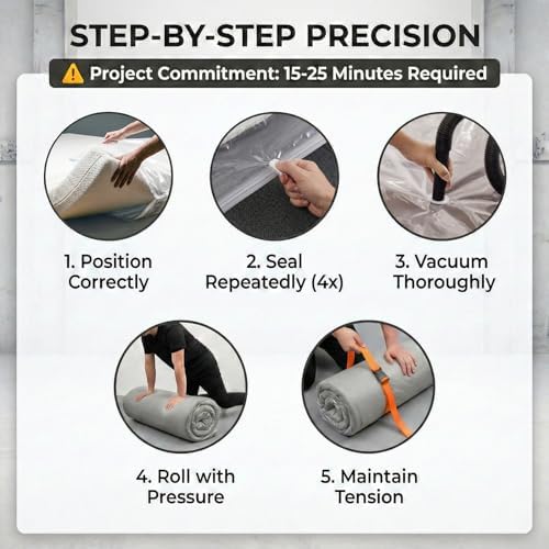 Memory Foam Mattress Vacuum Bag for Moving and Storage, Queen/Full/Full-XL - Image 6