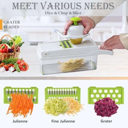 Vegetable Chopper Mandoline Slicer Home Kitchen Appliance Essential Gadget - Image 3