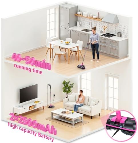 Cordless Electric Spin Mop, 300ML Powerful Floor Cleaner with Sprayer - Image 5