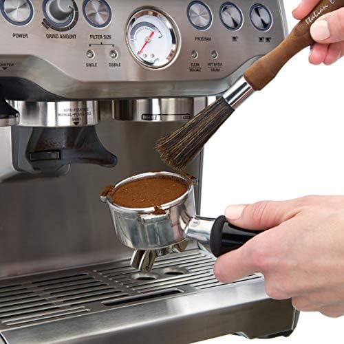 Redecker Natural Pig Bristle Espresso Maker Brush with Oiled Thermowood Handle, 8-1/8-Inches - Image 4