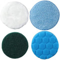 4 PCS Replacement Brush Head for Electric Spin Scrubber Cordless Cleaning Brush, Washable and Reusable Scrub Pads by napkery