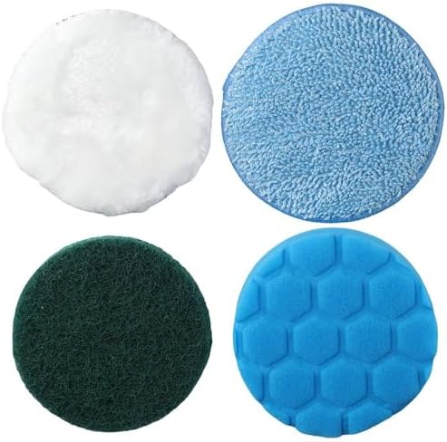 4 PCS Replacement Brush Head for Electric Spin Scrubber Cordless Cleaning Brush, Washable and Reusable Scrub Pads by napkery