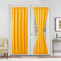 Hiasan French Door Curtains Privacy, Golden Orange, 52W x 72L, 1 Panel by Hiasan