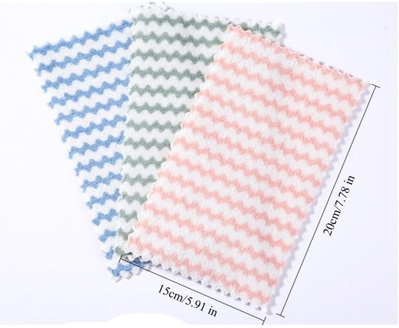 20 Count Replacement Cloths for Snap Grip Mini Mop, Wet and Dry Cleaning Pads for Cabinet, Wall, Window and Floor Cleaning, Reusable Washable Microfiber Refill, 8" x 6" - Image 3