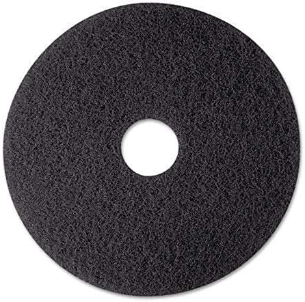 3M 8374 Stripper Floor Pad 7200, 12", Black, 5 Pads/Carton - Image 2