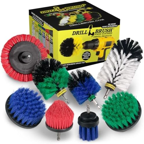 Drillbrush Power Scrubber Attachments - Interior Car Detailing Kit by Drillbrush
