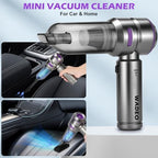 WADEO Handheld Vacuum Cordless, 4-in-1 21000PA Brushless Car Vacuum & 210000RPM Air Duster 6000mAh Battery Air Blower Wireless Handheld Vacuum for Car, Office and Home Cleaning - Image 2