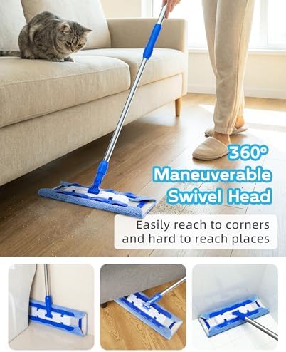 MR.SIGA Professional Microfiber Mop for Hardwood, Laminate Floor Cleaning - Image 3