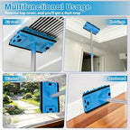 Ceiling Fan Cleaner Duster, 6Ft/72in Extension Aluminum Pole, Blue - Image 5