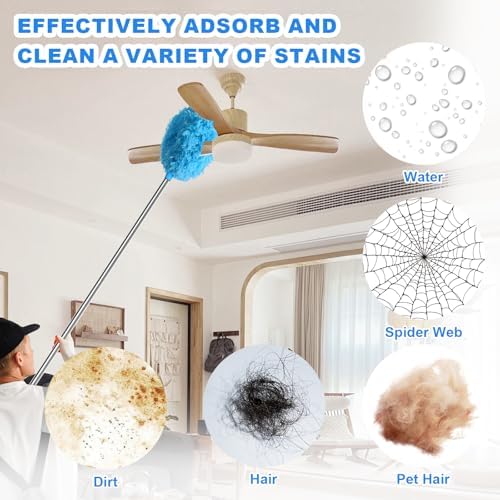 Storystore Ceiling Fan Cleaner Duster, Adjustable Microfiber Duster - Image 4