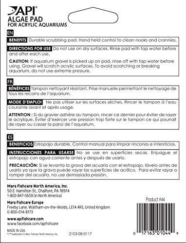 API Aquarium Pharmaceuticals 44 Hand Held Pad for Acrylic Aquariums - Image 2