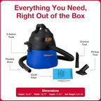 Koblenz WD-353L Wet Dry Vacuum Cleaner, Home Car Garage Workshop, 2.0 PHP - Image 7