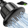 MakeFit Filtered Shower Head with Upgraded Activated Carbon Filter - High Pressure Shower Head with Hard Water Softener - 7 Settings Bathroom Rain Showerhead to Remove Chlorine and Heavy Metals by MakeFit