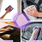 Longmann Norwεx Window Cleaning Cloth, Glass Cleaning Cloth, Streaks Schatches Free. Violet,1 Pack - Image 4