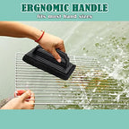 Griddle Cleaning Kit 4Pcs, HaSteeL Griddle Scouring Pad Cleaner with Handle, Heavy Duty Flat Top Grill Cleaning Brush for Hot & Cold Surface Commercial Household Uses - Image 6