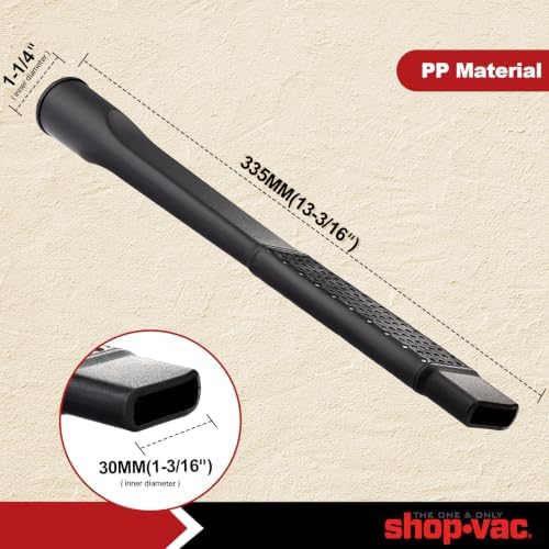 Shop-Vac 2PC 8011848 Car Cleaning Kit, 1-1/4" ID, Crevice Tool & Auto Brush - Image 4