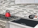 emolife Thick(2MM) Silicone Mats for Kitchen Counter, Black, 23.6"x15.7" - Image 2