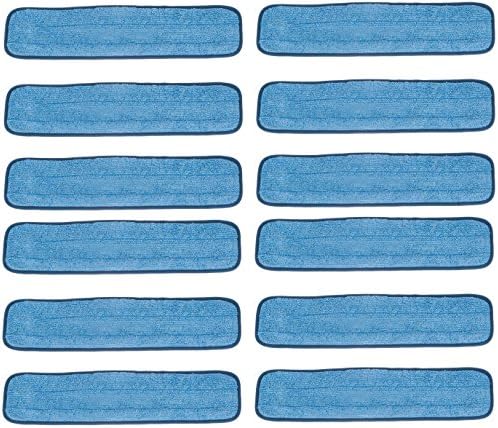 Real Clean 36 inch Microfiber Wet Mop Refill Pads for Flat Mop Frames (Pack of 12) by RealClean