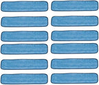 Real Clean 36 inch Microfiber Wet Mop Refill Pads for Flat Mop Frames (Pack of 12) by RealClean