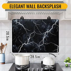 Stove Top Cover for Electric Stove,Glass Stove Top Cover, Heat Resistant Glass Cooktop Cover, Stovetop Protector, Kitchen Decor, Dish Drying Mats Cover for Ceramic Washer Top 28.5x20.5 inch - Image 2