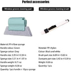 Window Groove Cleaning Tools Set,Small Multipurpose Track Brush with dustpan,Magic Gap Scouring Pad with 10 Replacement Sponge,Sliding Door Slot Cleaner Tools,Hand-held Family Sill Crevice Clean Scrub - Image 7