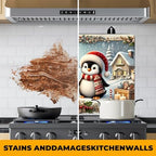 Christmas Stove Top Cover Snowman Stove Top Cover for Home Decoration Kitchen Pad Non-Stick Washable Cooktop Covers Countertop Protector Keep Stove Clean 28"x20" (Snowman) - Image 5