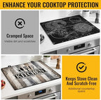 NYZE Extra Counter Space Stove Cover for Glass Top Stoves, 28" x 20" Vintage Kitchen Decorative Cooktop Protector, Heat Resistant Mat Pad for Kitchen Organization - Image 4