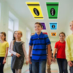 6Pcs Classroom Fluorescent Magnetic Light Covers,2x4 FT Colorful Crayon - Image 6