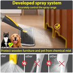 Wet Spray Mop for Floor Cleaning with 14 oz Bottle & 3 Microfiber Pads - Image 2